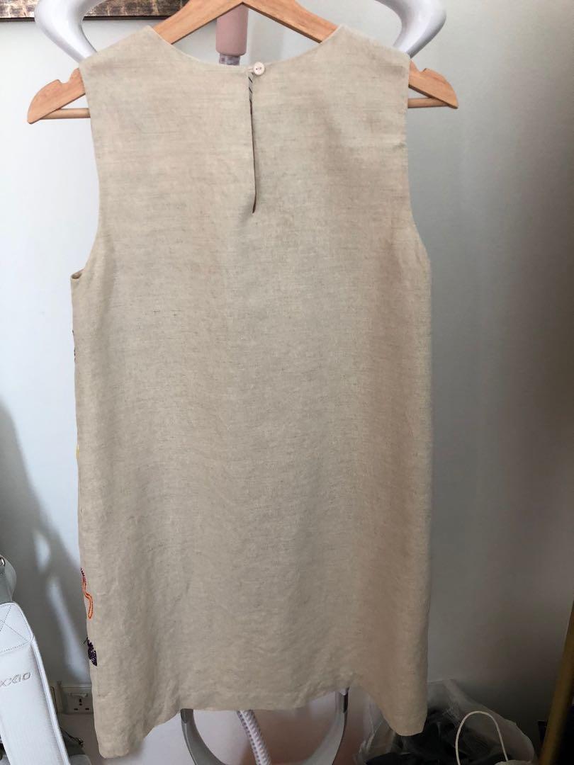 Gorman Colour Wheel embroidered linen dress