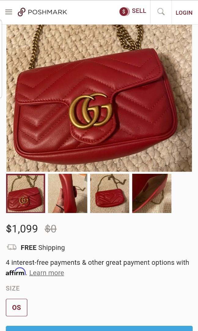 Gucci bag affirm clearance
