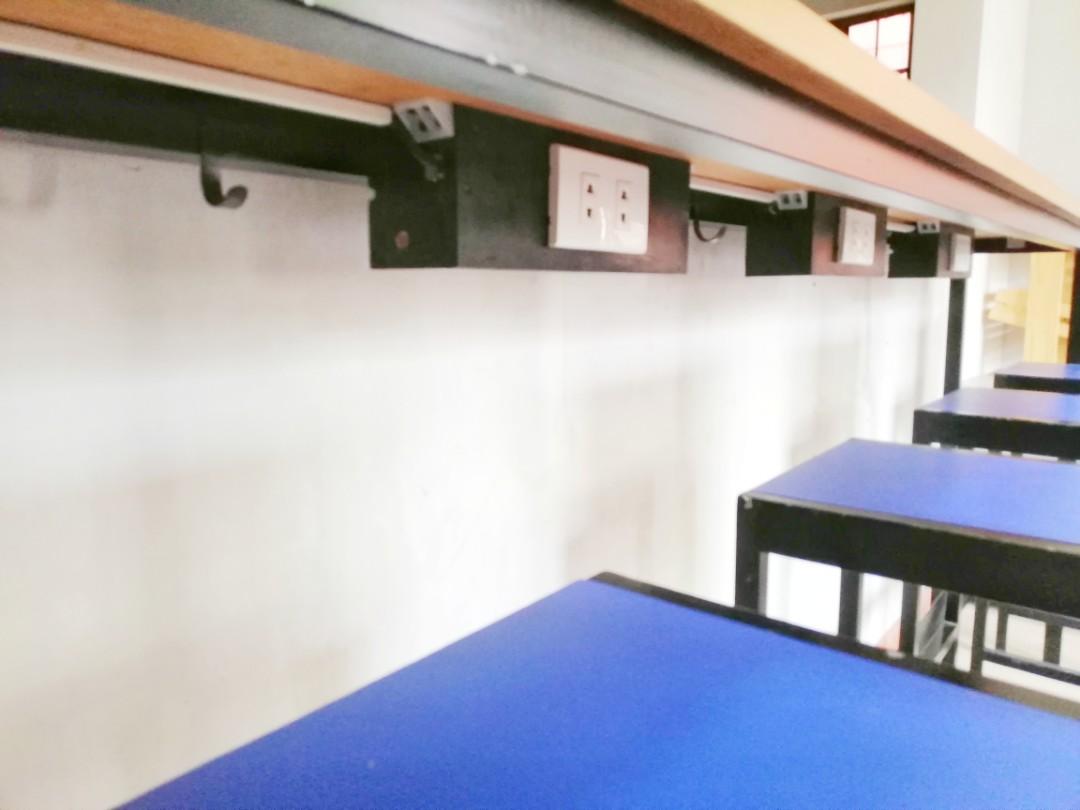 High Table and Chairs with Built in Outlets Furniture Home