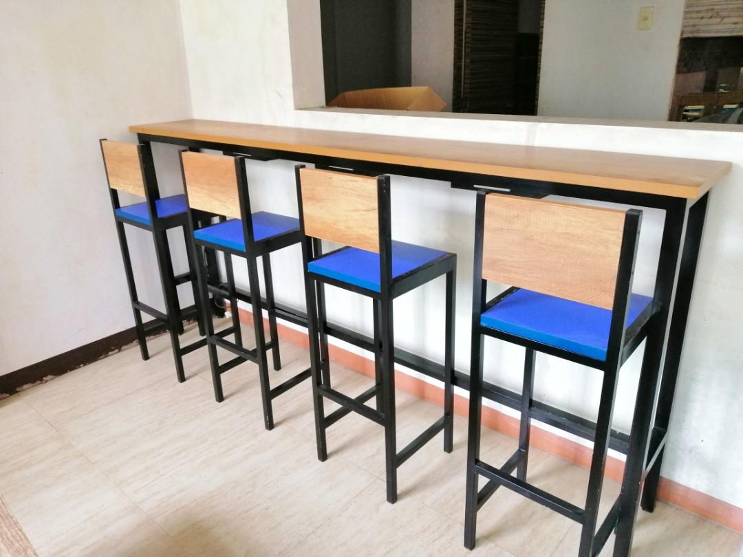 High Table and Chairs with Built in Outlets Furniture Home