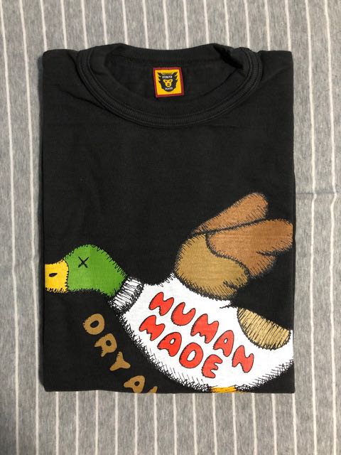KAWS x Human Made #2 'Duck' Tee Black - KHM2DTB