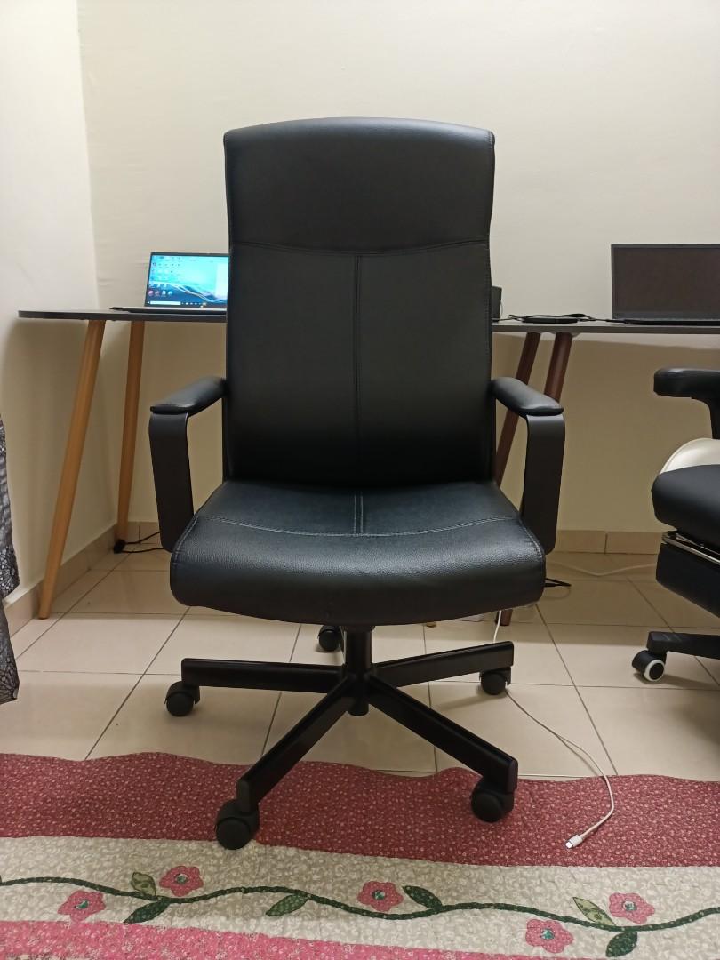 IKEA MILLBERGET Swivel chair, Bomstad black (Office Chair), Furniture