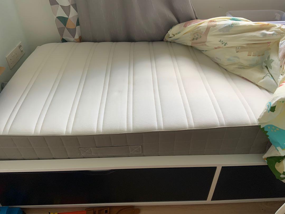 IKEA single mattress, Furniture & Home Living, Furniture, Bed Frames