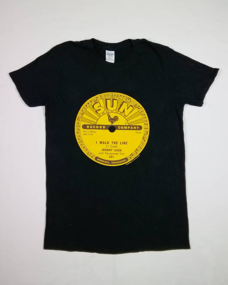 Johnny cash sun records shirt on sale