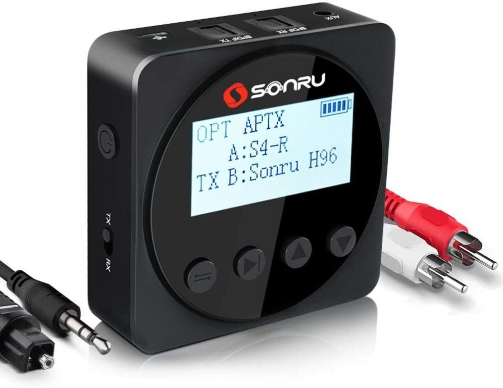 [K2239] SONRU Bluetooth 5.0 Transmitter Receiver, Wireless Audio