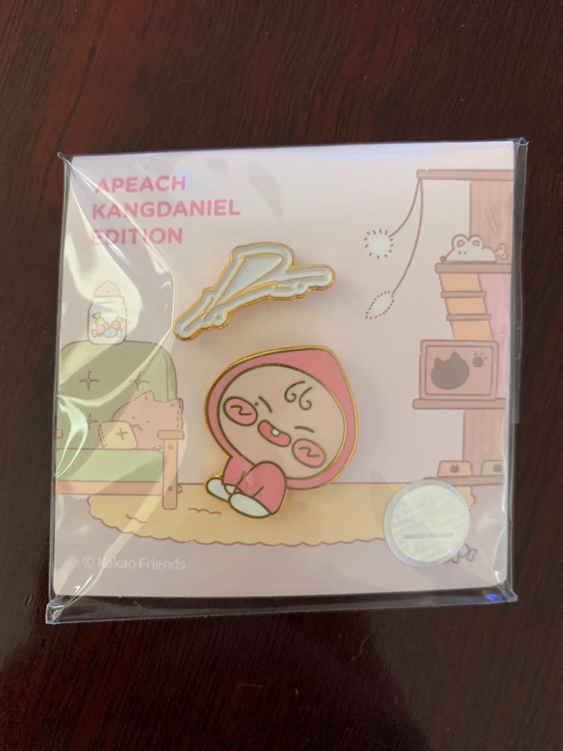 Kakao Friends Apeach Kang Daniel Edition Badge Pin Hobbies And Toys Stationery And Craft Other 3330