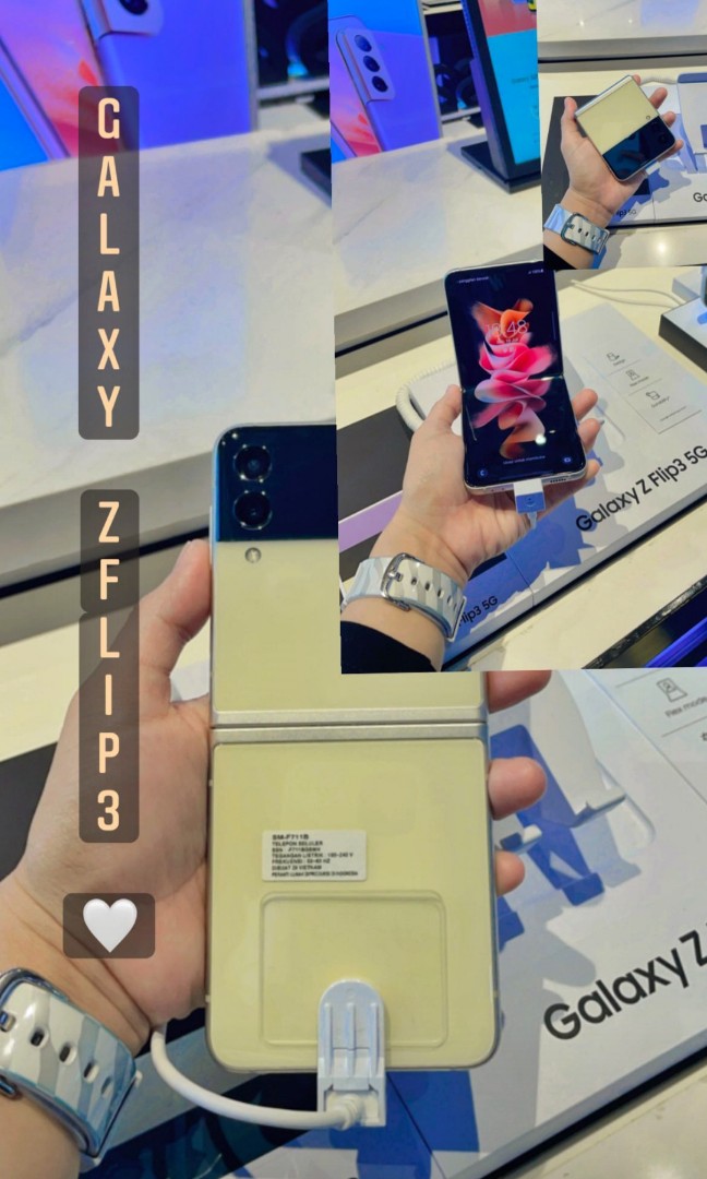 Kredit Samsung Galaxy Z Flip 3 5g Resmi New Telepon Seluler Tablet Ponsel Android Samsung Di Carousell