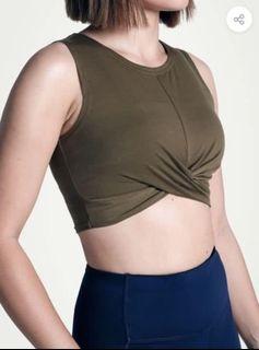 Kydra x Saffron Sharpe Knotted Top in Olive