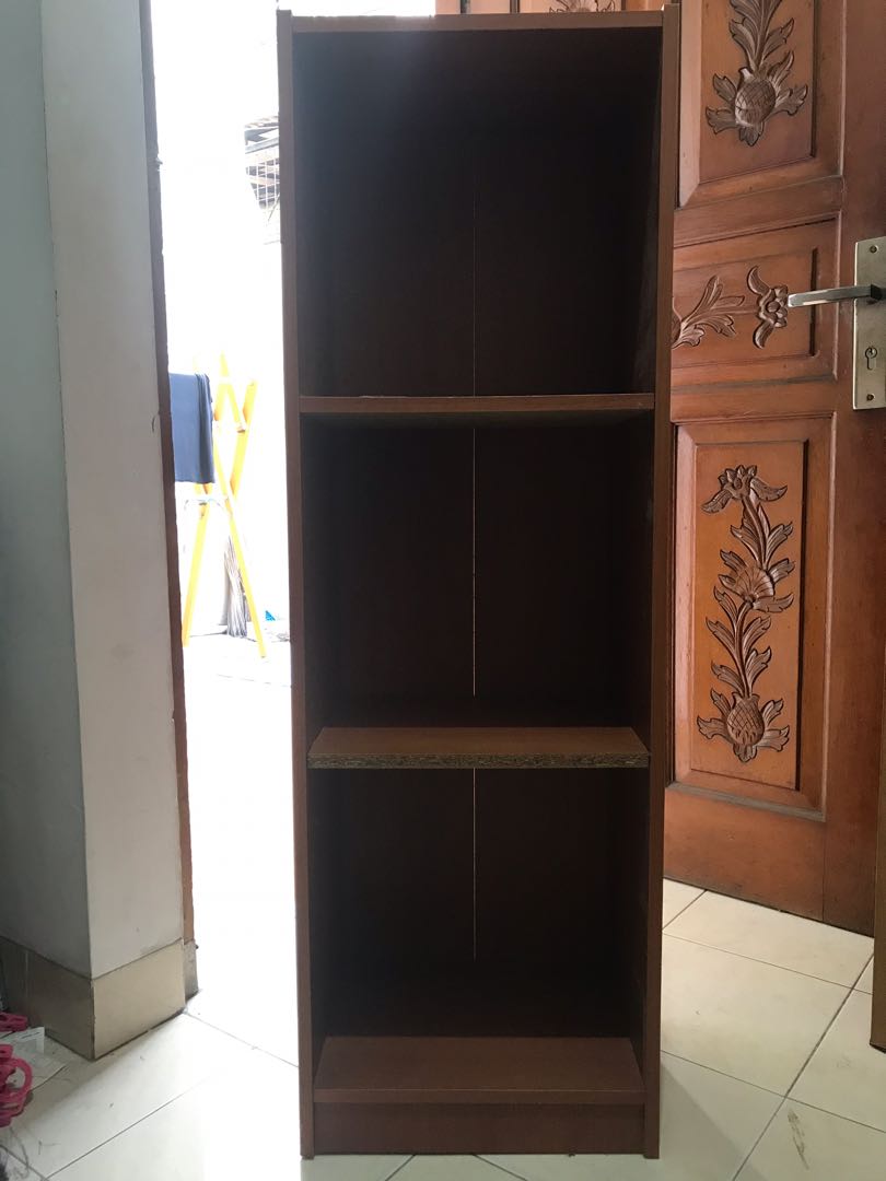 lemari pakaian/lemari baju/lemari kayu/rak buku 3 susun