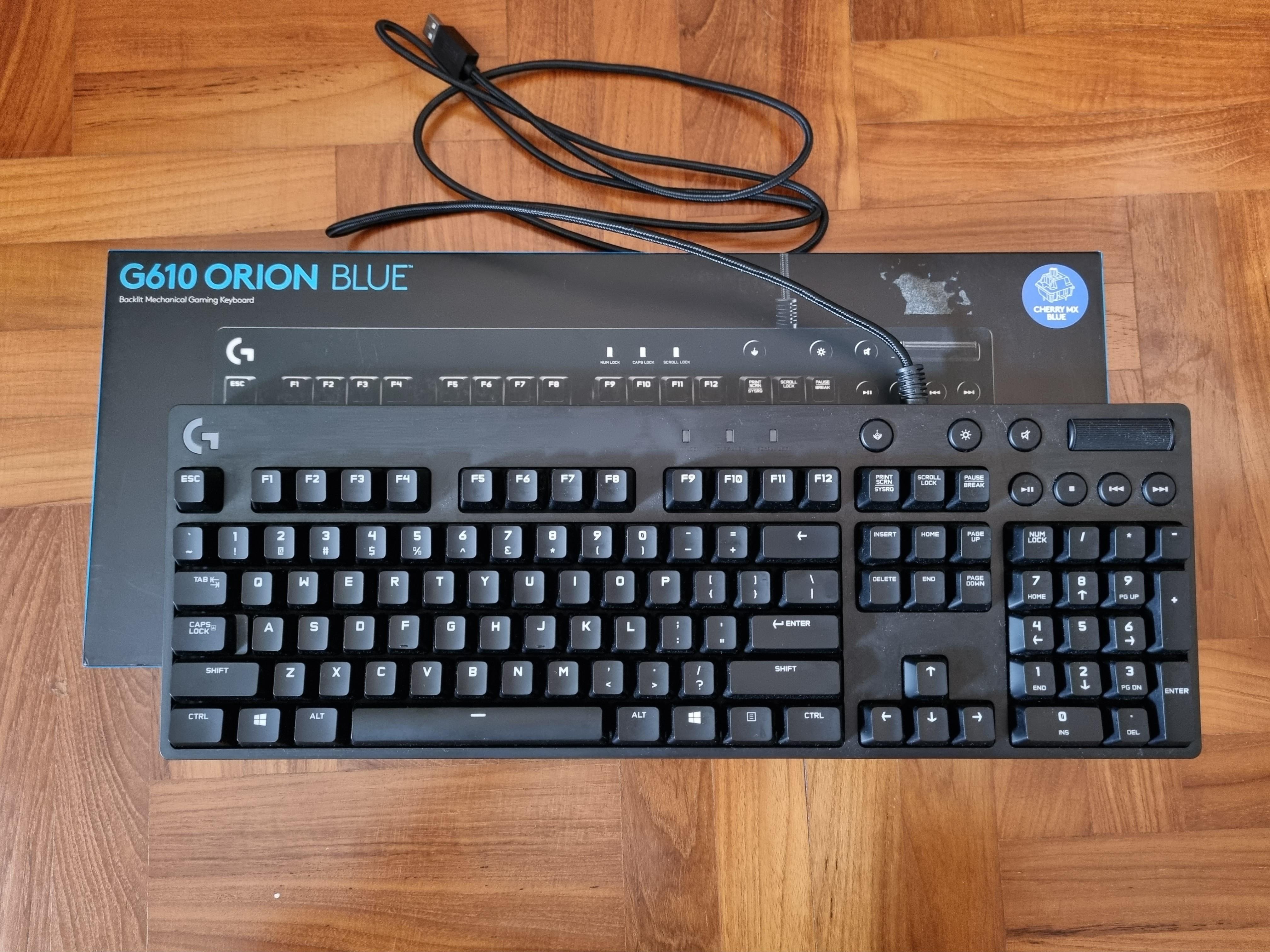 Logitech G610 Blue (Cherry MX Blue 💙 Switches), Computers & Tech, Parts & Accessories, Computer Keyboard on Carousell