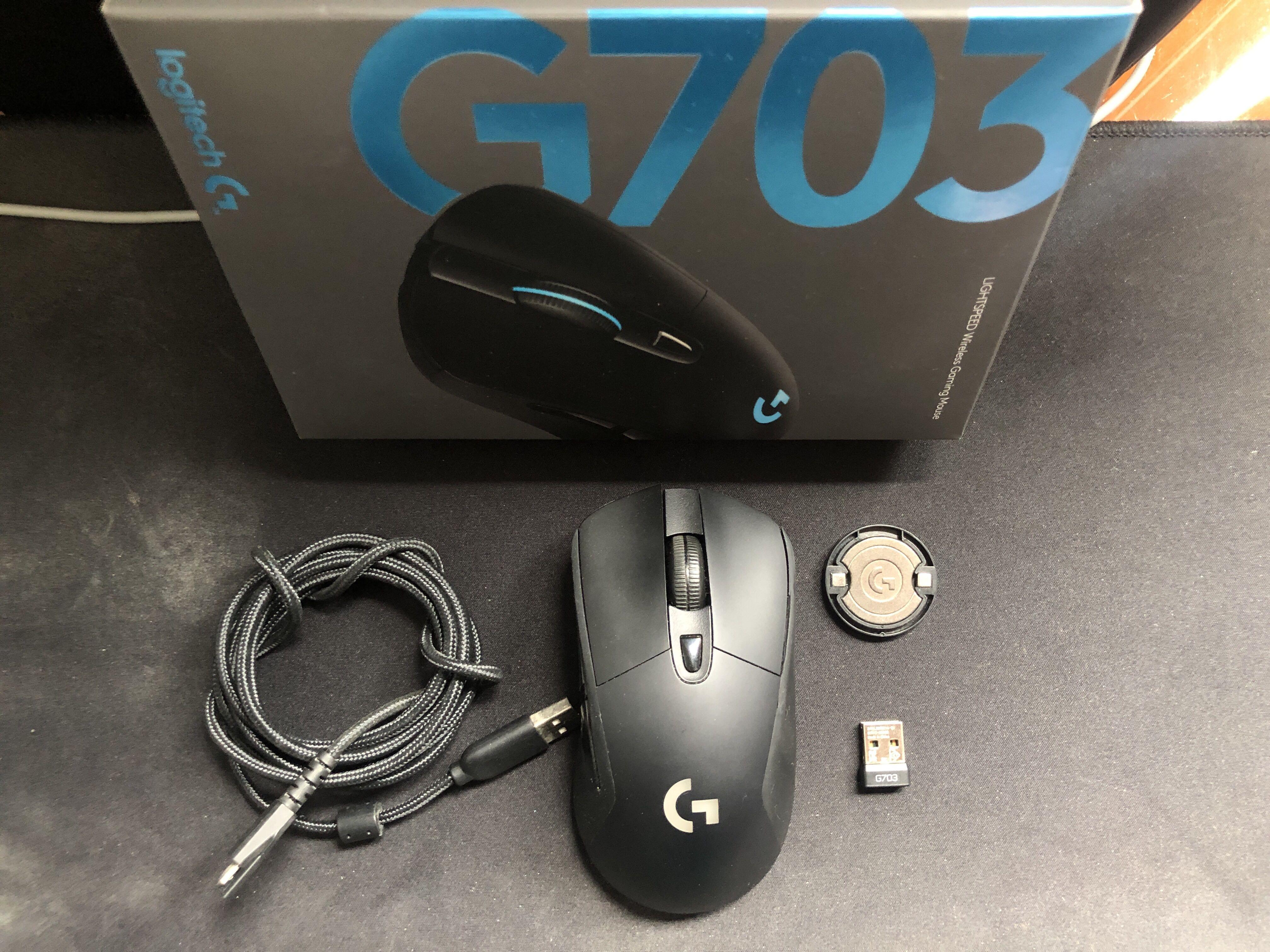 Logitech G703 Lightspeed Wireless Gaming Mouse, 電腦＆科技, 電腦周邊及配件, 電腦滑鼠及相關產品-  Carousell