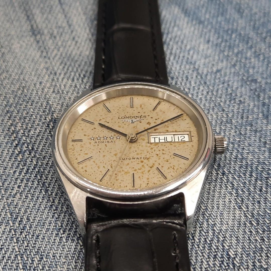 Longines L7.634.4 Admiral Swiss Made Automatic Wristwatch, Men's ...