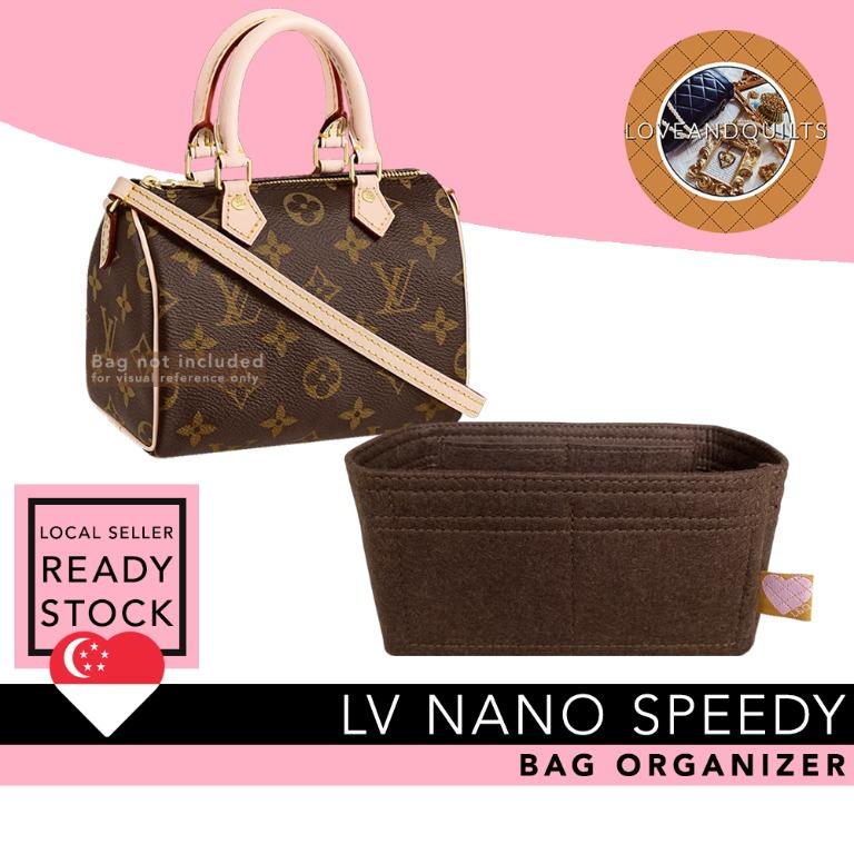 Louis Vuitton Nano Speedy Bag Organizer Insert Shaper, Quality Felt Bag  Organiser