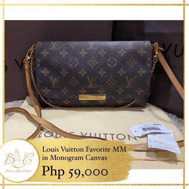 AUTHENTIC LOUIS VUITTON Favorite MM, Luxury, Bags & Wallets on Carousell