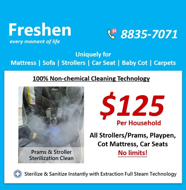 Mattress Cleaning , Sofa Cleaning, Stroller Cleaning, Baby Cot Cleaning, Bed Cleaning, Pram
