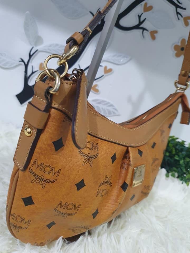 Rush Sale ‼️Authentic MCM Cognac Medium Two Way Bag, Luxury, Bags & Wallets  on Carousell