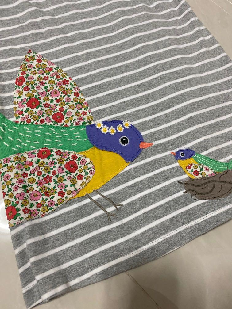 Mini Boden Applique Bird Dress Babies Kids Babies Kids Fashion on Carousell