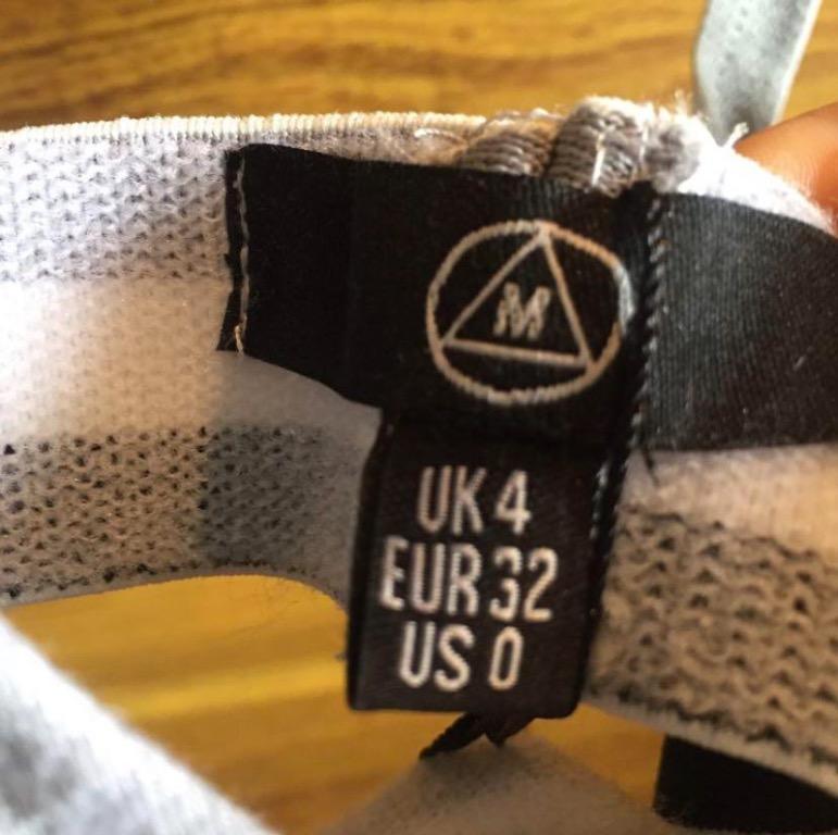 Missguided Triangle Bra (Category: Clothes) located in Mangere. Submitted by juuliaa (Listing ID 1107328857, Image 3). Description: Missguided stripe elastic grey triangle bra. Size UK4, new with tags. .