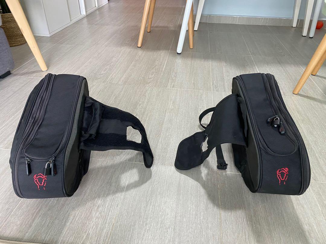 Motorbike saddlebags BagsConnection Blaze H, Motorcycles, Motorcycle