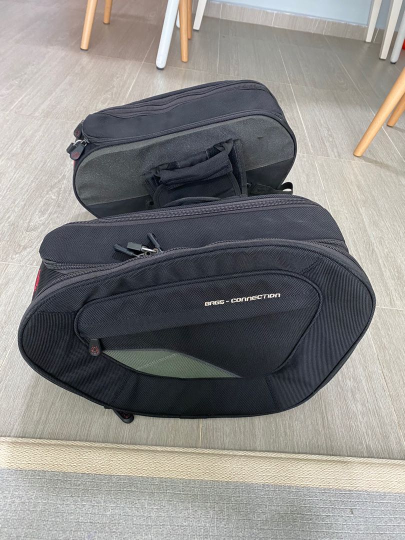 Motorbike saddlebags BagsConnection Blaze H, Motorcycles, Motorcycle