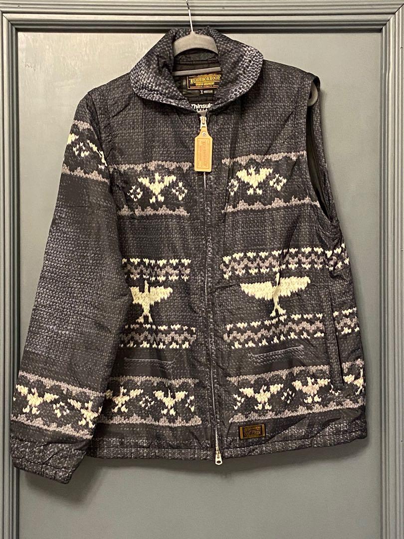 Neighborhood fake print down jacket size x-regular 95% new, 男裝