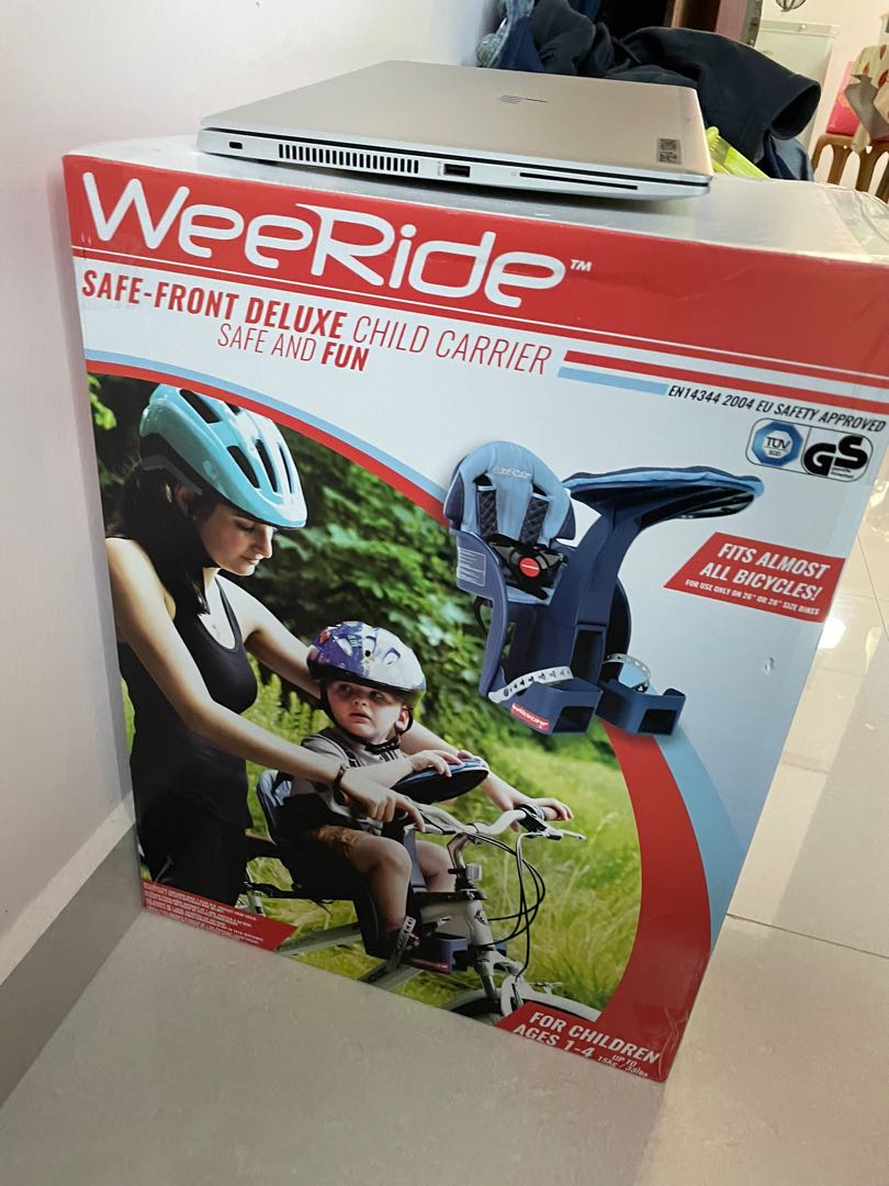 New WeeRide Safe Front Deluxe Baby Bike Seat, Sports Equipment