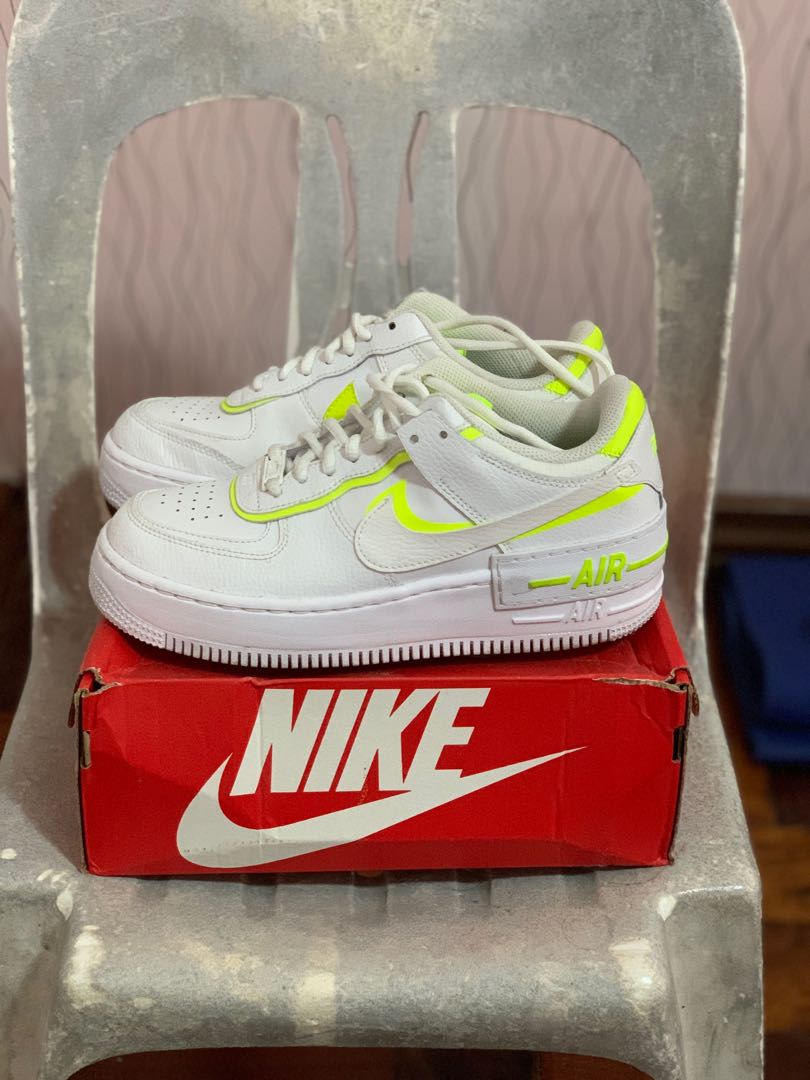 Nike af1 shadow neon sale
