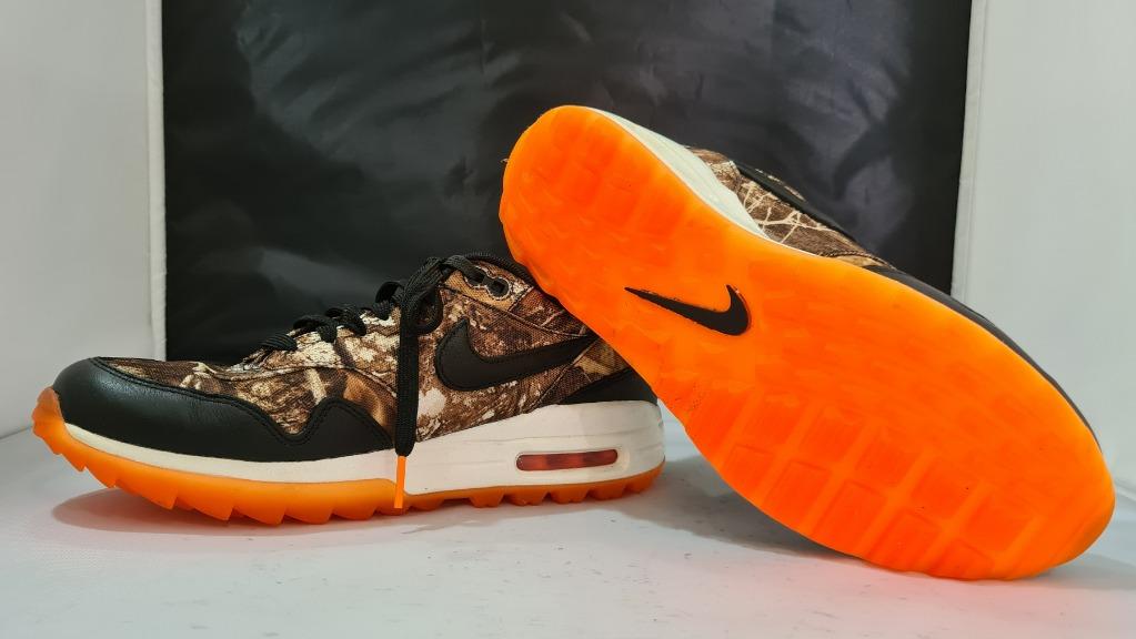 2 pair deal Nike Air Max 1 Realtree Camo Nike Air Max 90 Black golf shoes