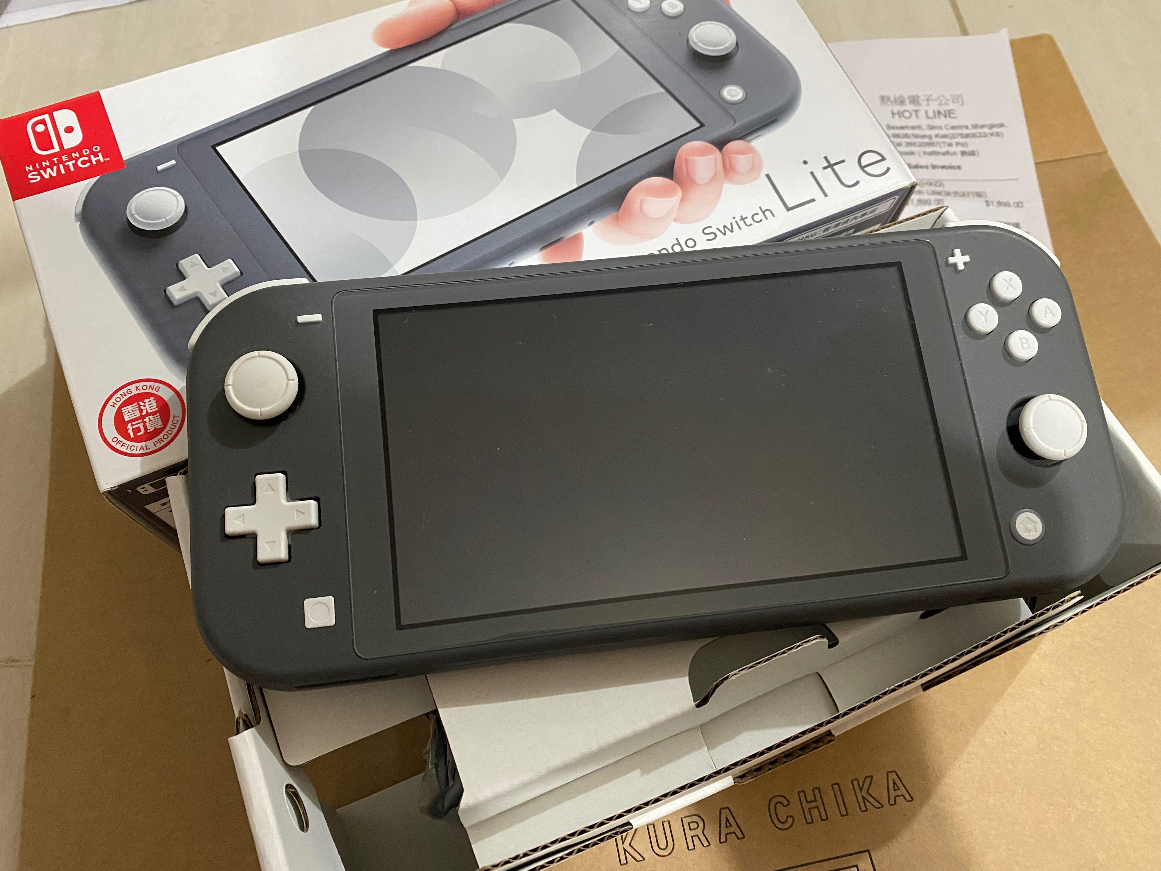 Nintendo Switch Lite(灰色)(行版), 電子遊戲, 電子遊戲機, Nintendo