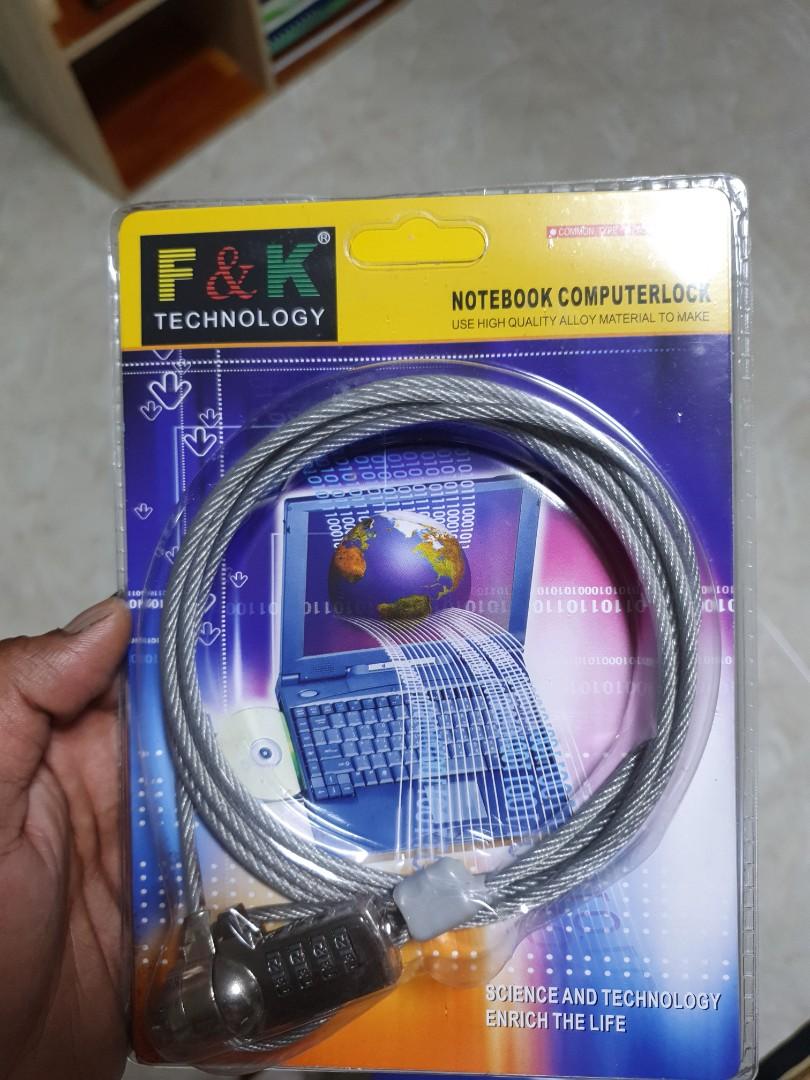 Notebook computer Lock (Category: Other Accessories) located in Singapore. Submitted by bad24 (Listing ID 1107414695, Image 2). Description: Brand new computer Notebook lock offer your price.
