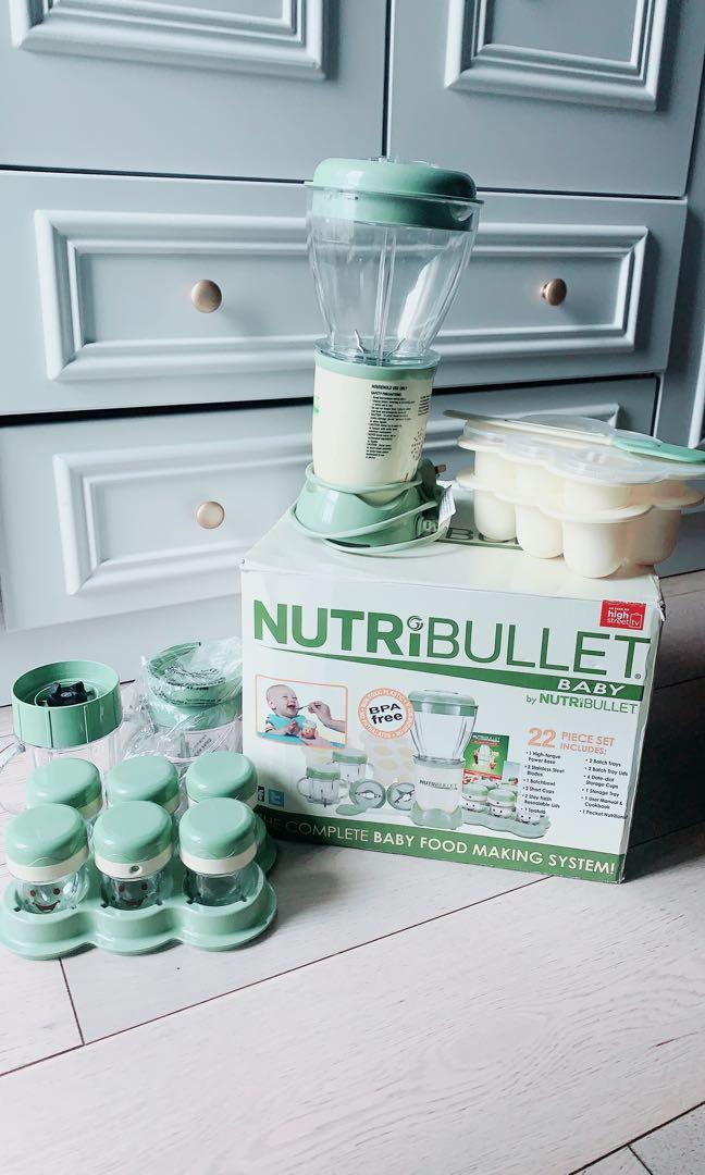 NUTRIBULLET BABY BPA free 嬰兒 加固 輔食機 攪拌機, 兒童＆孕婦用品, 護理及餵哺, 護理及餵哺 加固 Carousell