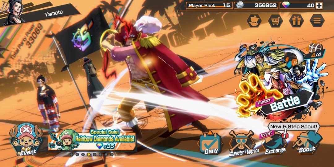 One Piece Bounty Rush Roger Account Video Gaming Video Games On Carousell