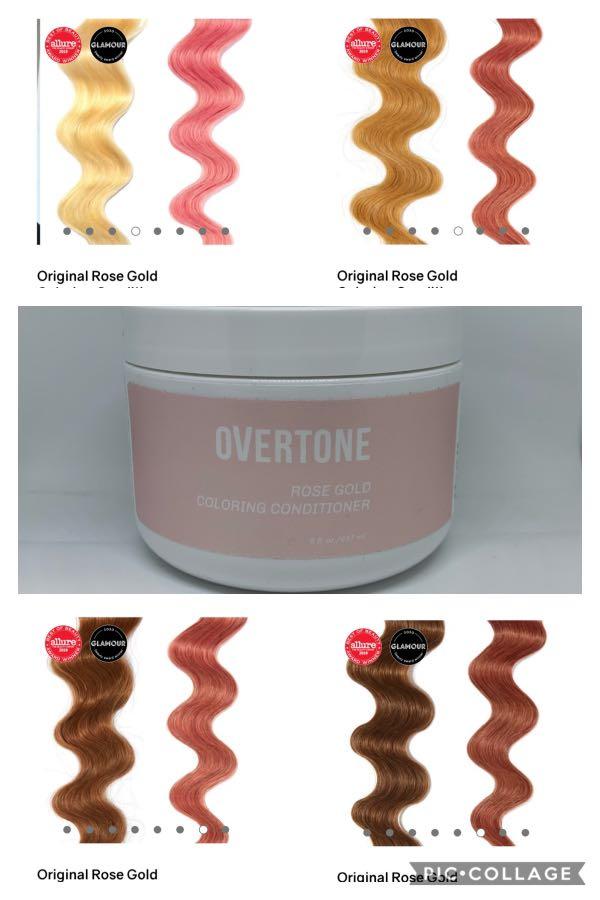 oVertone Rose gold daily conditioner, Beauty & Personal Care, Hair on