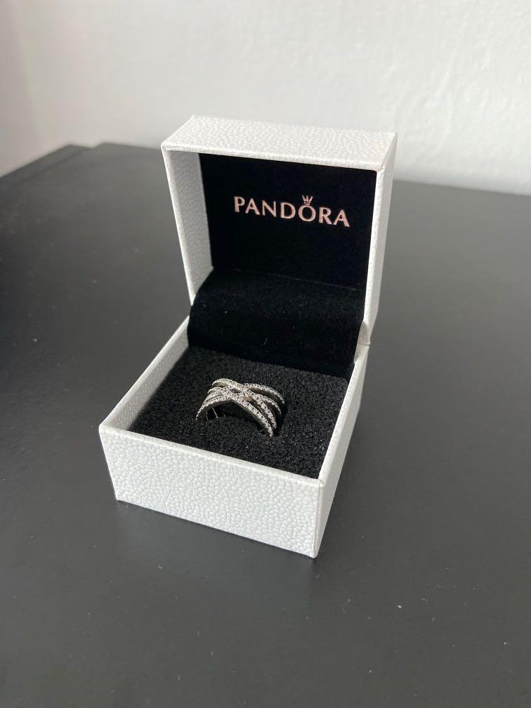 Pandora entwined on sale lines ring