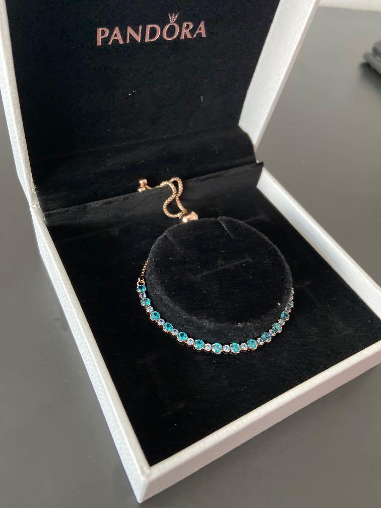 Turquoise sparkling sales slider tennis bracelet