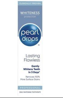 Pearl drops toothpaste lasting flawless whiteness protection / luminous bright/ enamel strengthening