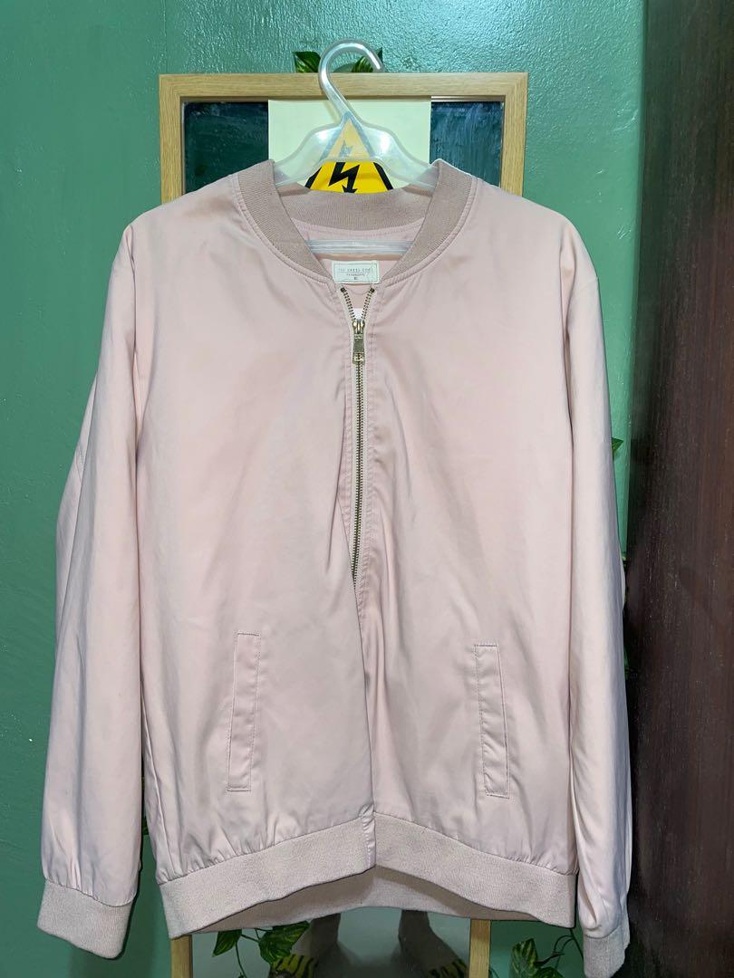 Penshoppe bomber jacket pink deals