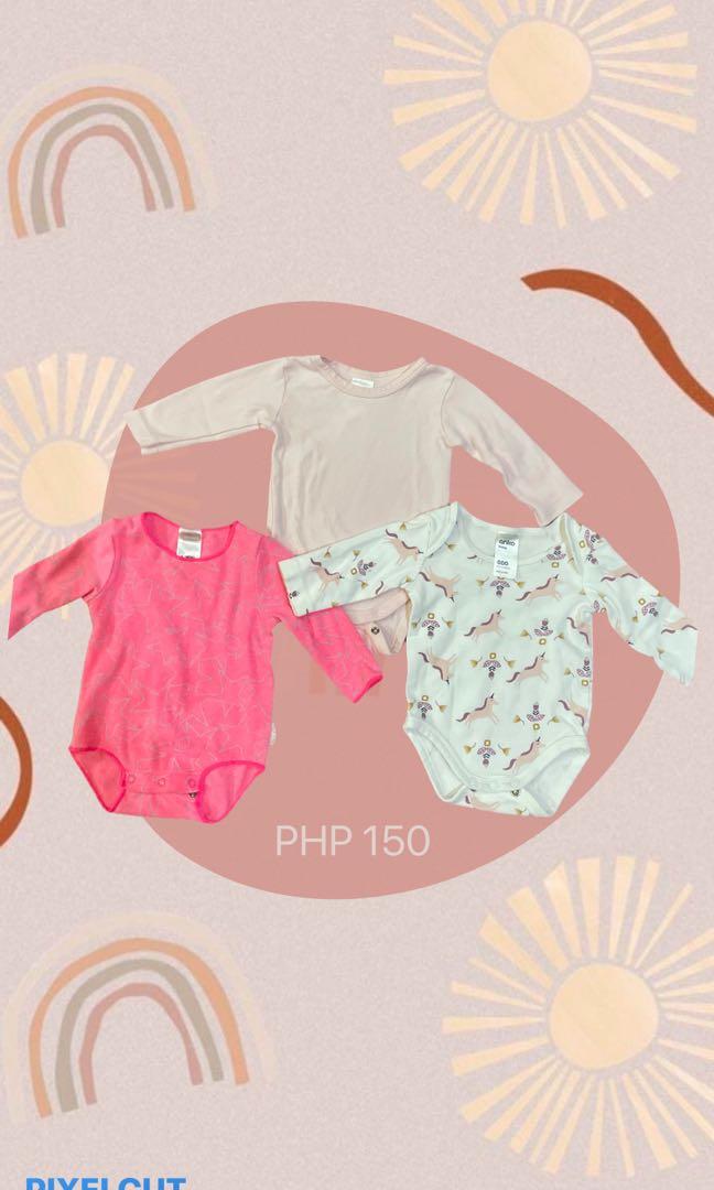 Preloved Baby Girl Clothes (Category: Babies & Kids Fashion) located in Makati City. Submitted by gobeago (Listing ID 1107428482, Image 2). Description: Price for each bundle posted on photo Take All: P500 NB-3month old .