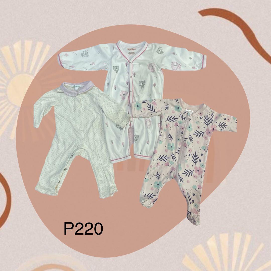Preloved Baby Girl Clothes (Category: Babies & Kids Fashion) located in Makati City. Submitted by gobeago (Listing ID 1107428482, Image 1). Description: Price for each bundle posted on photo Take All: P500 NB-3month old .