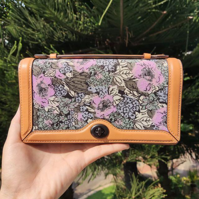 Riley chain clutch shop with heritage floral print
