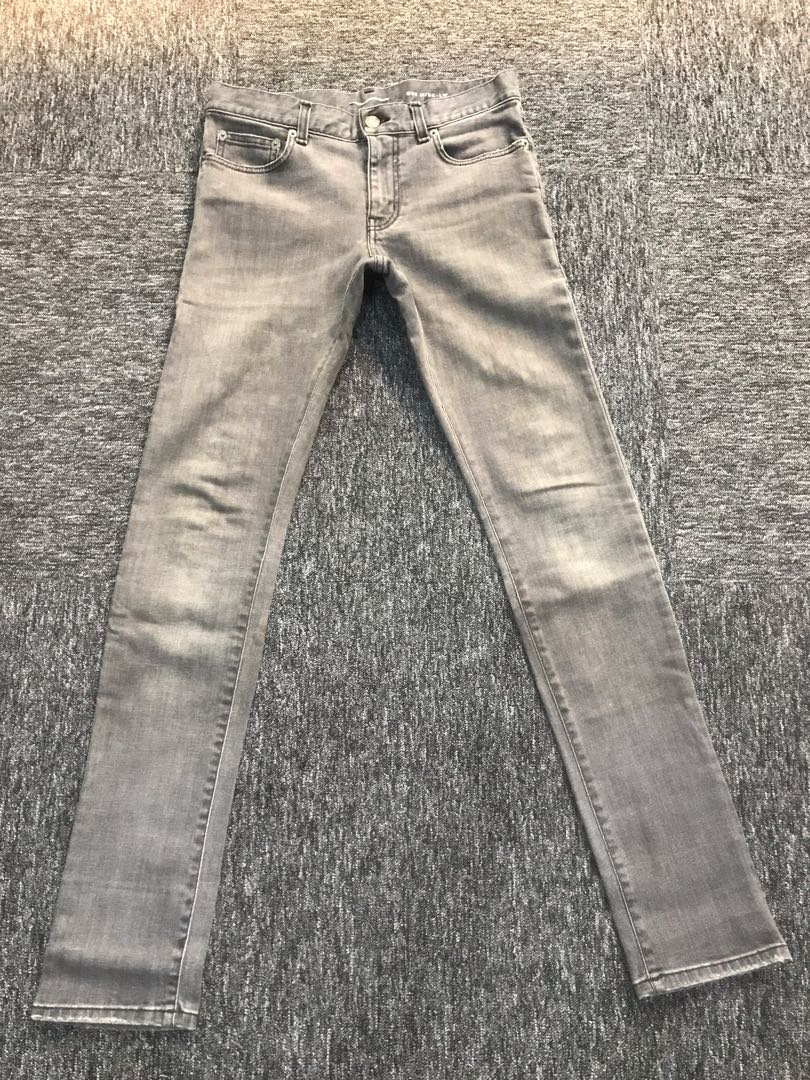 Saint Laurent Faded Grey Jeans, Men's Fashion, Bottoms, Jeans on Carousell