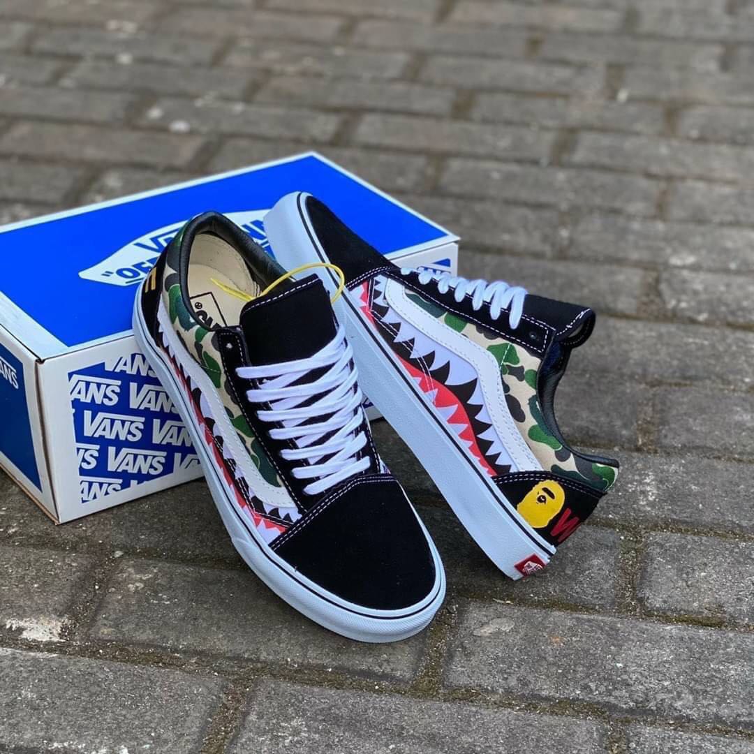 Sepatu vans new arrivals bape shark
