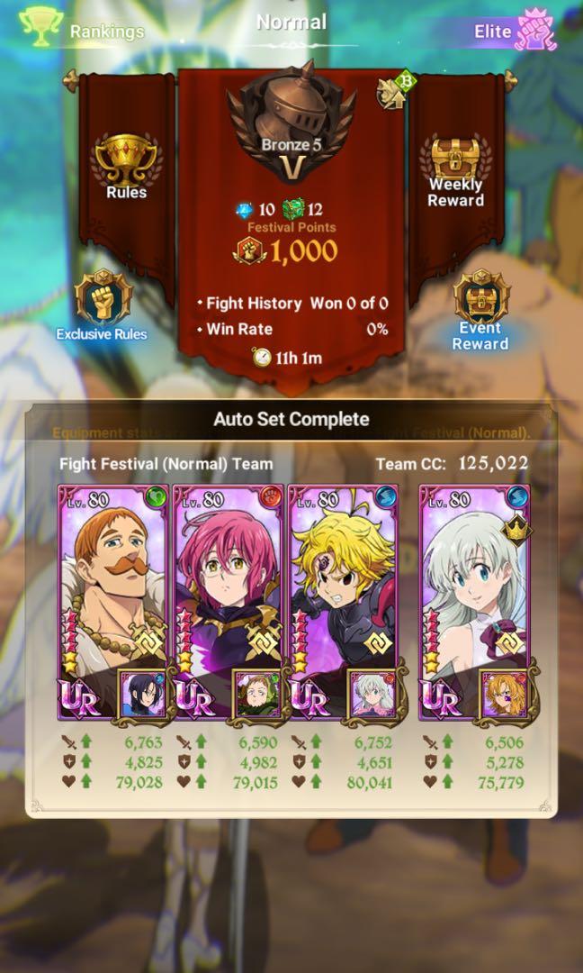 Seven Deadly Sins Account, Video Gaming, Gaming Accessories, Game Gift