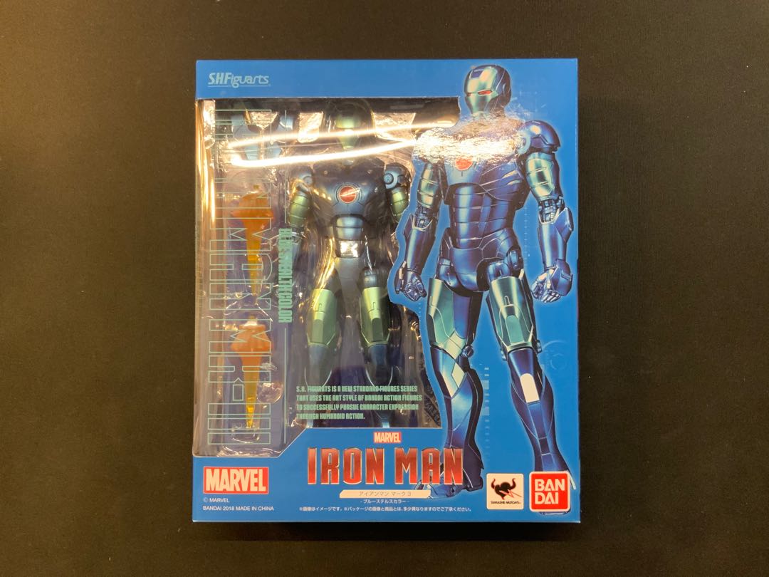 Bandai Spirits S.h.figuarts Marvel Universe Iron Man Mark 3 - Blue Stealth Color | Acquisti Online su