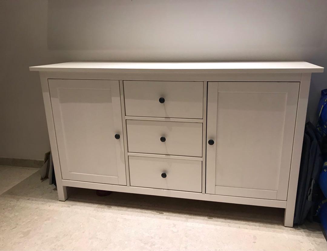 Ikea hemnes top sideboard white stain