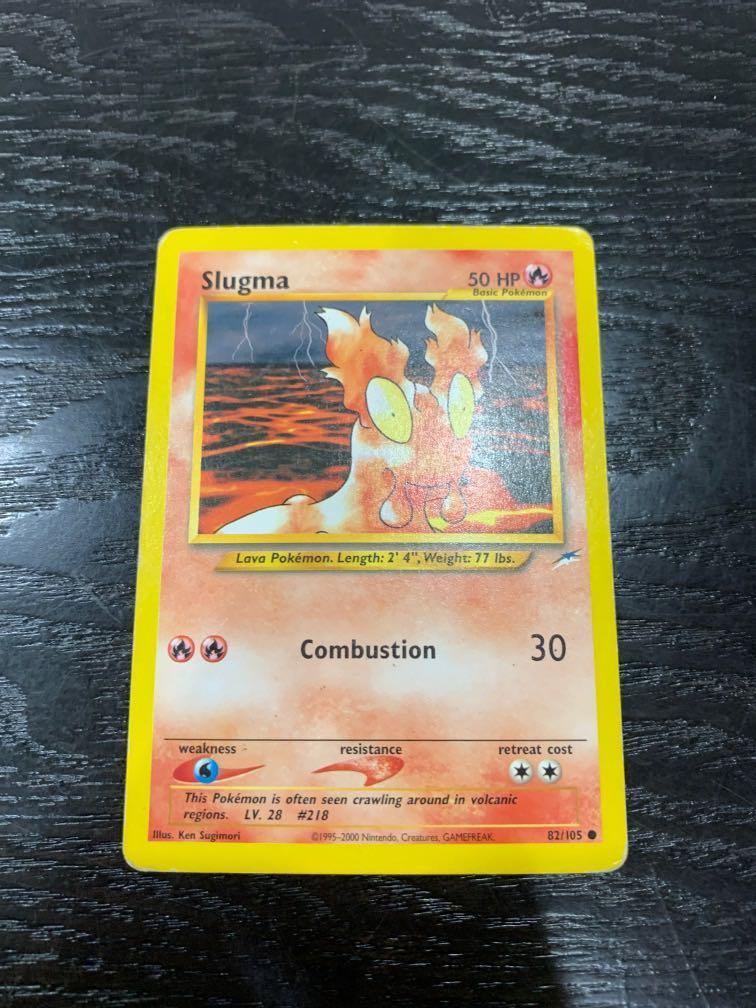 Slugma 82/105 Pokemon Neo Destiny Unlimited, Hobbies & Toys, Toys & Games  on Carousell