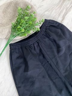 夏季西裝布料 深藍色長褲 夏天的確涼西裝布料軍藍色暗紋修腳束腰西褲63016072889987110