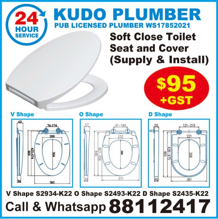 Toilet Bowl Cover (Installation Included), Home Services, Home Repairs