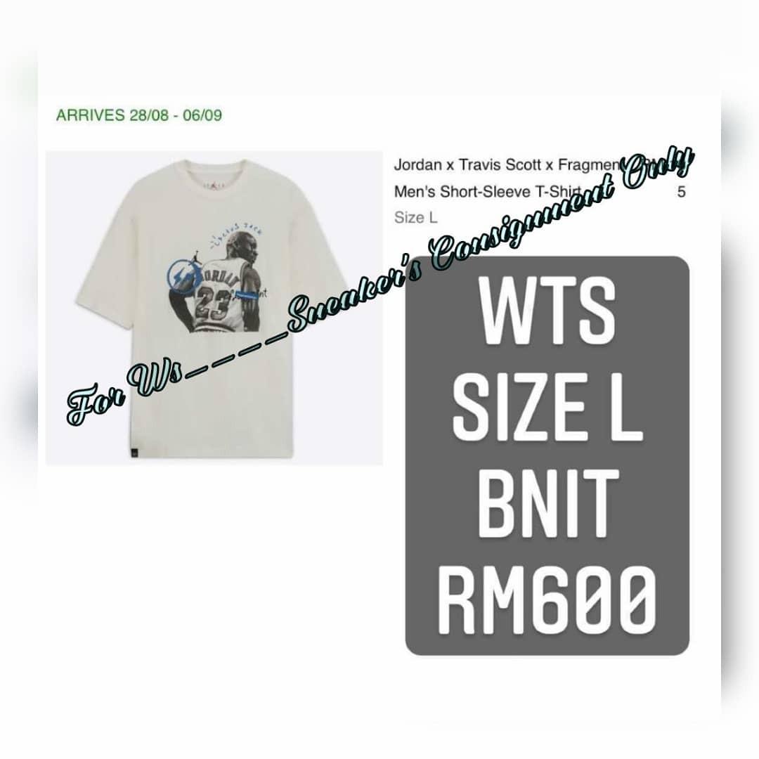 Travis Scott x Jordan x Fragment T‑shirt White [also worn by BTS