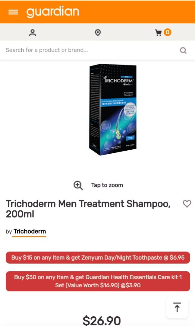 Trichoderm Treatment Shampoo for Anti Hair Loss (Men), Beauty